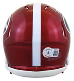 Georgia Champ Bailey Authentic Signed Flash Speed Mini Helmet BAS Witnessed