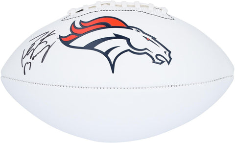 Peyton Manning Denver Broncos Autographed Franklin White Panel Football