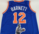 Dick Barnett Signed New York Knicks Jersey (Beckett) 2xNBA Champion 1970 & 1973