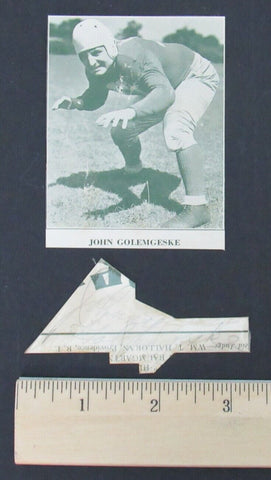 John Golemgeske Wisconsin/Brooklyn Dodgers d.1958 Signed Cut 150174