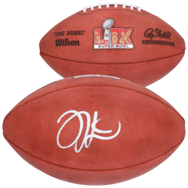 Jalen Hurts Philadelphia Eagles Signed NFL Wilson Super Bowl LIX Duke Football