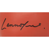 Lennox Lewis Autographed/Signed Red Left Boxing Glove Beckett 44778