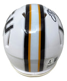 Odell Beckham Jr Signed LSU Tigers White Mini Speed Helmet BAS