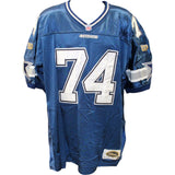 Bob Lilly Signed Dallas Cowboys Wilson Blue 56 Jersey 3 Insc Beckett 48489