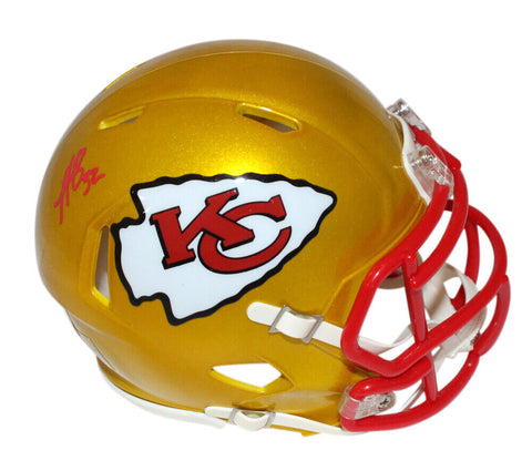 Nick Bolton Autographed Kansas City Chiefs flash Mini Helmet BAS 40199