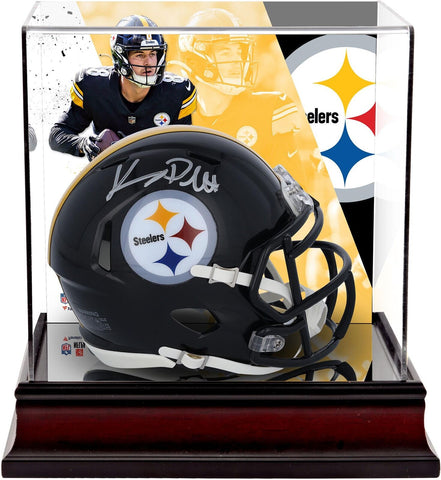 Kenny Pickett Pittsburgh Steelers Signed Riddell Mini Helmet w/Mini Helmet Case