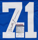 Walter Jones Signed Seattle Seahawks Jersey (JSA COA) 9xPro Bowl Tackle / O-Line