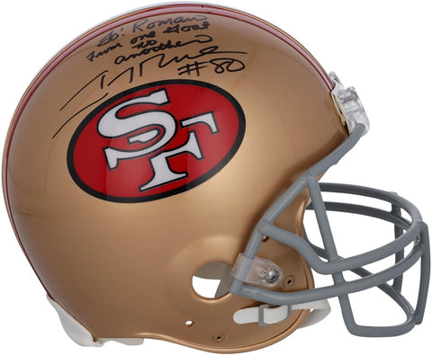 Autographed Jerry Rice 49ers Helmet Fanatics Authentic COA Item#12795833