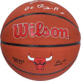 Lonzo Ball Chicago Bulls Signed Wilson Team Logo Basketball w/"Go Bulls" Insc