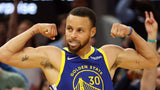 Stephen Curry Signed Golden State Warriors 36" x 44" Framed Jersey (JSA) 4xChamp