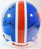 Broncos Autographed Ring of Fame Pro Helmet with 12 Signatures LSM COA
