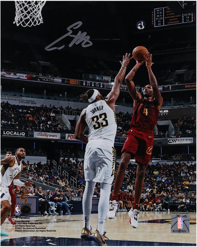 Evan Mobley Cleveland Cavaliers Signed 8x10 Fadeaway Jumper vs. Pacers Photo
