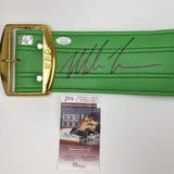 Autographed/Signed Mike Tyson WBC Green Boxing Championship Belt JSA COA