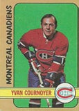 Yvan Cournoyer Signed Montreal Canadiens Photo Hockey Puck (JSA COA) HOF 1982