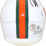 Ray Lewis & Ed Reed Autographed Miami Hurricanes Speed Mini Helmet BAS 39864