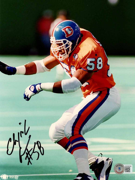 Elijah Alexander Autographed Denver Broncos 8x10 Photo Beckett 50570