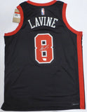 Chicago Bulls Zach Lavine Autographed Black Nike Jersey Beckett QR #XP14309824