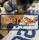 Darren Woodson Autographed/Signed Pro Style White XL Jersey BAS 33205