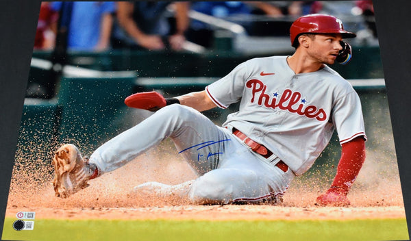TREA TURNER AUTOGRAPHED SIGNED PHILADELPHIA PHILLIES 16x20 PHOTO BECKETT