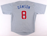 Andre Dawson Signed Chicago Cubs Gray Road Jersey (JSA COA)8xAll-Star Outfielder