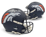 Bo Nix Autographed Denver Broncos 2024 Full Sized Replica Helmet Beckett COA