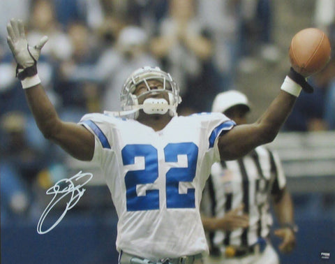 Emmitt Smith HOF Autographed 16x20 Photo Dallas Cowboys PROVA