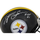 Lynn Swann Autographed Pittsburgh Steelers VSR4 HOF 01 Mini Helmet Beckett 48873