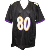 Isiah Likely Autographed/Signed Pro Style Black XL Jersey Beckett Witness 51844