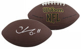 Steelers Chase Claypool Signed Wilson Super Grip Football BAS Witnessed #WP82611