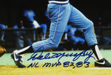 Dale Murphy Signed Atlanta Unframed 16x20 MLB Photo "82, 83 NL MVP" Inscription