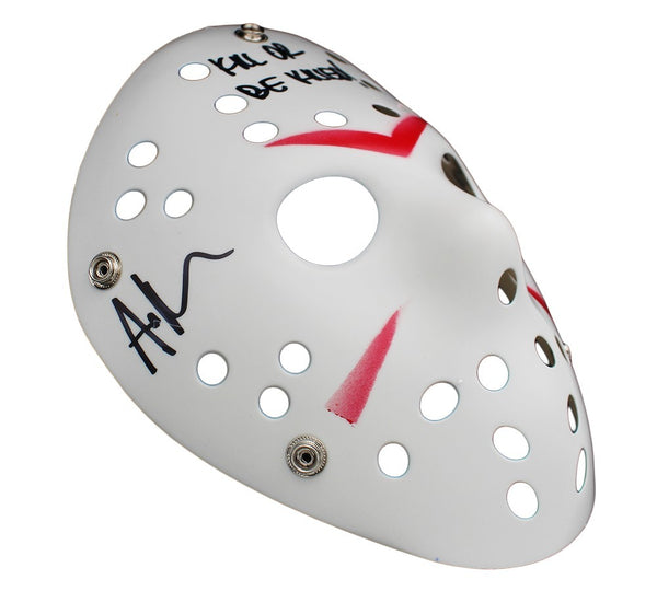 Ari Lehman Signed Friday the 13th White/Red Costume Mask - Kill or Be Killed Ins