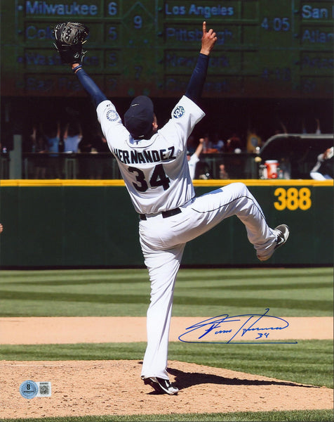 Mariners Felix Hernandez Authentic Signed 11x14 Vertical Photo Autographed BAS