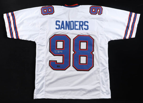 T. J. Sanders Signed Buffalo Bills Jersey (TSE) Ex-South Carolina / Edge Rusher