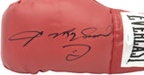 SUGAR RAY LEONARD AUTOGRAPHED RED EVERLAST BOXING GLOVE LEFT LH JSA 237640