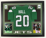 Breece Hall Signed New York Jets Framed Jersey Display (JSA & PIA) Ex-Iowa St RB