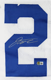 Jonathan Taylor Authentic Signed White Pro Style Framed Jersey Autographed BAS