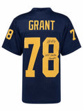 Kenneth Grant Signed Navy Custom College Football Jersey w/Champs - (SS COA)