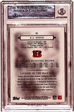 AJ Green Autographed 2011 Topps Legends #82 Rookie Card Beckett Slab 40753
