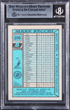 Penguins Mark Recchi Authentic Signed 1990 Bowman #205 Card BAS Slabbed