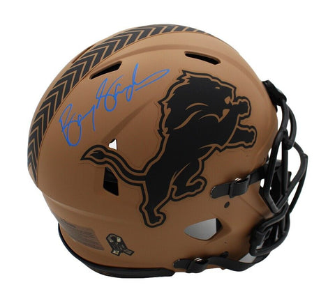 Barry Sanders Signed Detroit Lions Speed Authentic STS 2 NFL Helmet
