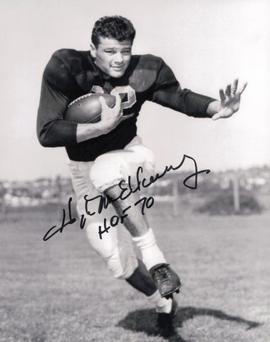 Hugh McElhenny Autographed 8x10 Photo San Francisco 49ers "HOF 70" SKU #245967