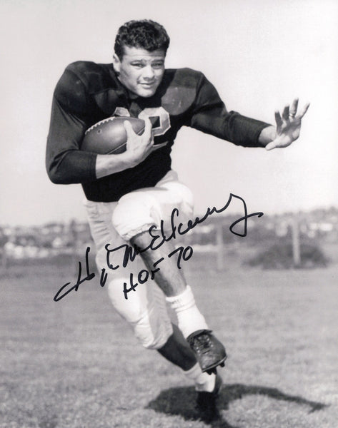 Hugh McElhenny Autographed 8x10 Photo San Francisco 49ers "HOF 70" SKU #245967