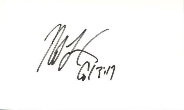Neil Lomax Autographed St Louis Cardinals Index Card Beckett 45354