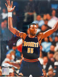 Dikembe Mutombo Autographed Denver Nuggets (in Navy Jersey) 8x10 Photo JSA COA