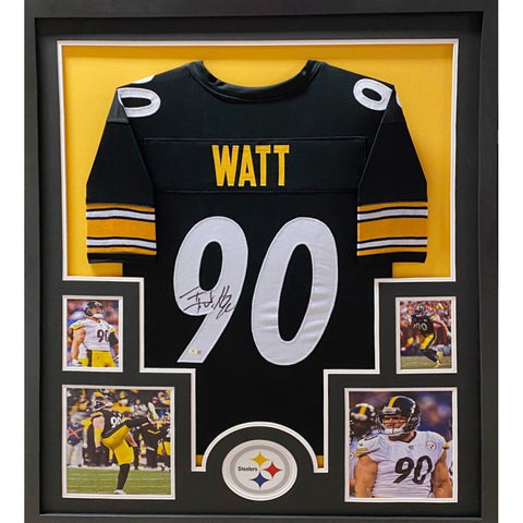 TJ Watt Autographed Signed Framed Pittsburgh Steelers T.J. Jersey BECKETT