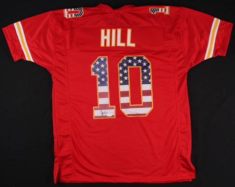 Tyreek Hill Signed Kansas City Chiefs "American Flag"Jersey (JSA COA) 3xPro Bowl
