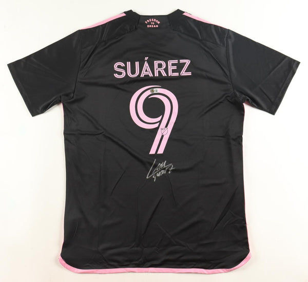 Luis Suarez Signed MLS Inter Miami C F Adidas Authentic Black Jersey (Beckett)