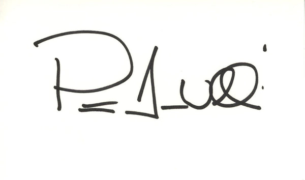 Peter Tom Wilis Autographed Chicago Bears Index Card Beckett 45386
