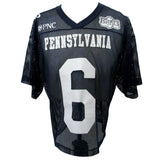 PA Big 33 FB Game Signed Adams USA Blue Jersey #6 Size XL 143902