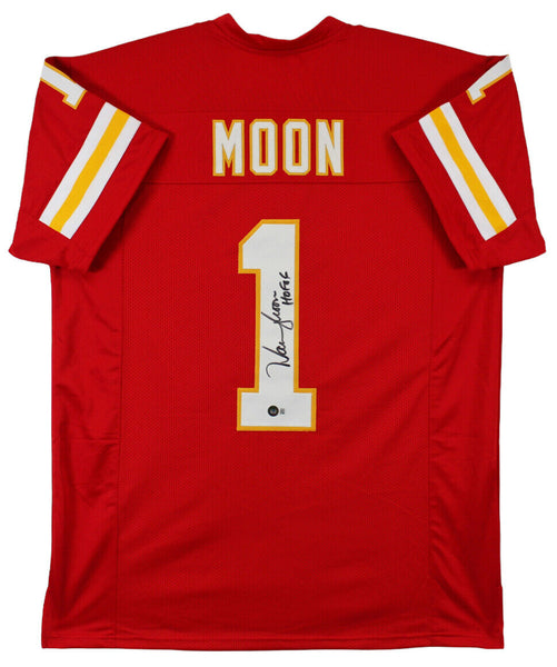 Warren Moon "HOF 06" Authentic Signed Red Pro Style Jersey BAS Witnessed